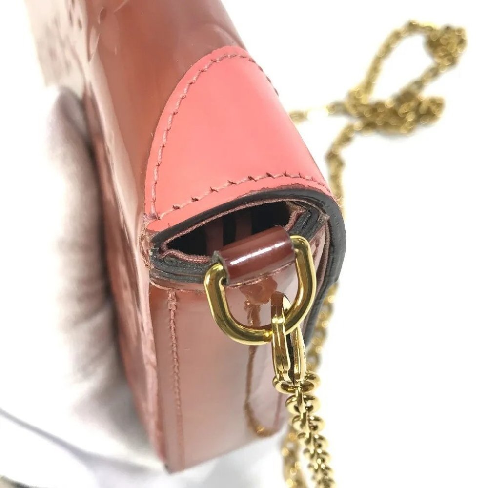 Auth LOUIS VUITTON M62767 MonogramVernis Pochette-Felicie Chain Long Wallet - Picture 5 of 16